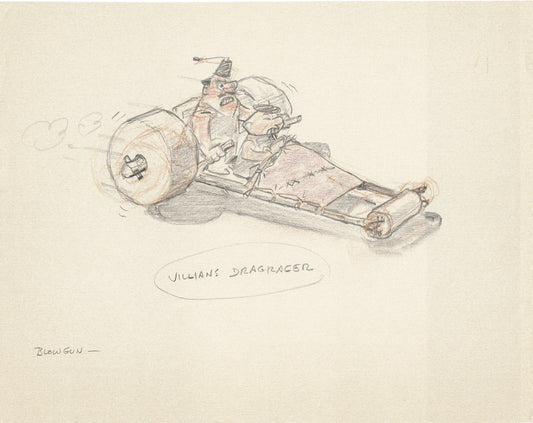 Flintstones A Man Called Flintstone 1966 Hanna-Barbera Layout Drawing by Layout Artist Bickenbach 8