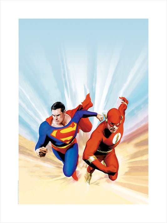 Alex Ross SIGNED Fastest Man Alive DC SDCC 2023 Exclusive Print on Canvas Limited Edition - Choose Your Edition