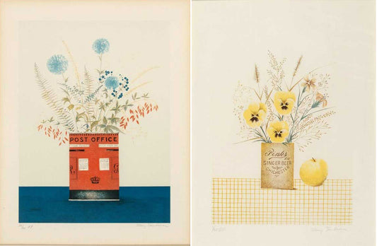 LOT of 2 Mary Faulconer Signed Limited Edition Serigraphs 1981/1982