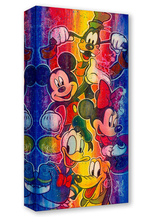 Mickey Mouse and the Fab Four Walt Disney Fine Art Stephen Fishwick Limited Edition of 1500 Treasures on Canvas Print TOC "How Far We've Come"