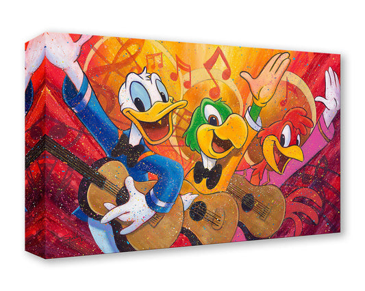 Donald Duck Walt Disney Fine Art Stephen Fishwick Limited Edition Treasures on Canvas Print TOC "The Three Caballeros"