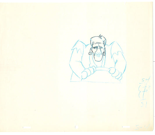 Flintstones Frankenstones Animation Art Cel Drawing Hanna-Barbera 1980-1 A-02