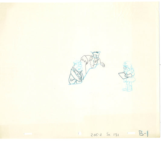 Flintstones Frankenstones Animation Art Cel Drawing Hanna-Barbera 1980-1 A-06