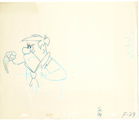 Flintstones Frankenstones Animation Art Cel Drawing Hanna-Barbera 1980-1 A-07