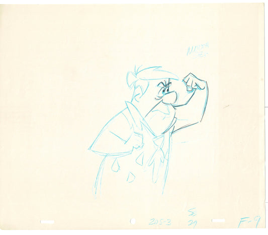 Flintstones Frankenstones Animation Art Cel Drawing Hanna-Barbera 1980-1 A-08