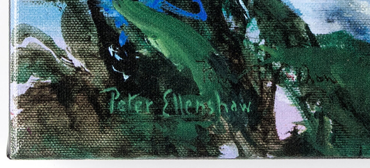Winnie the Pooh Peter Ellenshaw Disney-Artist Signed Giclee Print from His Estate "Floral" Ready to Hang!