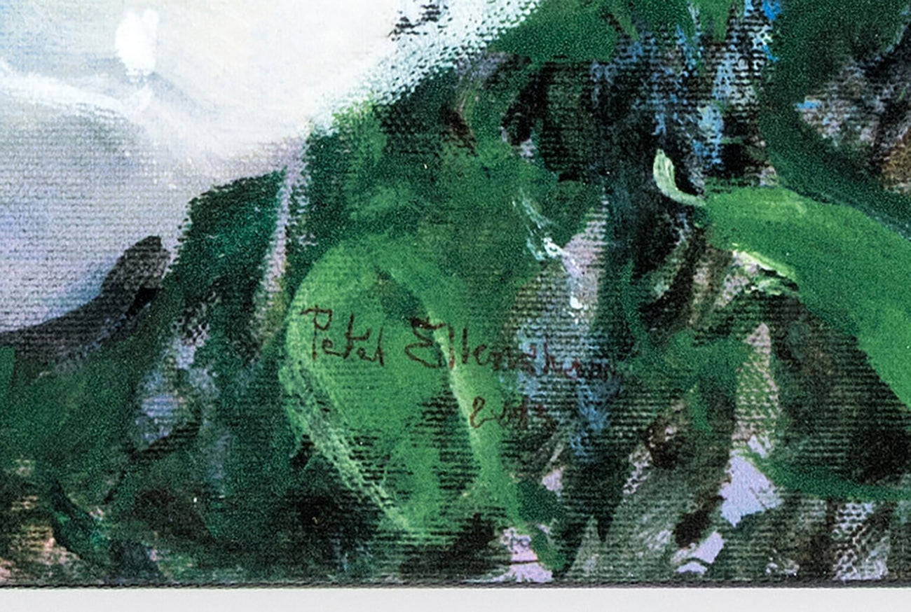 Winnie the Pooh Peter Ellenshaw Disney-Artist Signed Giclee Print from His Estate "Floral" Ready to Hang!