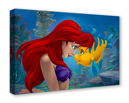 The Little Mermaid Walt Disney Fine Art Jared Franco Limited Edition of 1500 Treasures on Canvas Print TOC "Best Friends"