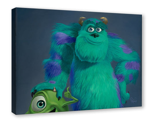 Monsters Inc PIXAR Walt Disney Fine Art Jared Franco Limited Edition of 1500 Treasures on Canvas Print TOC "Mike and Scully"