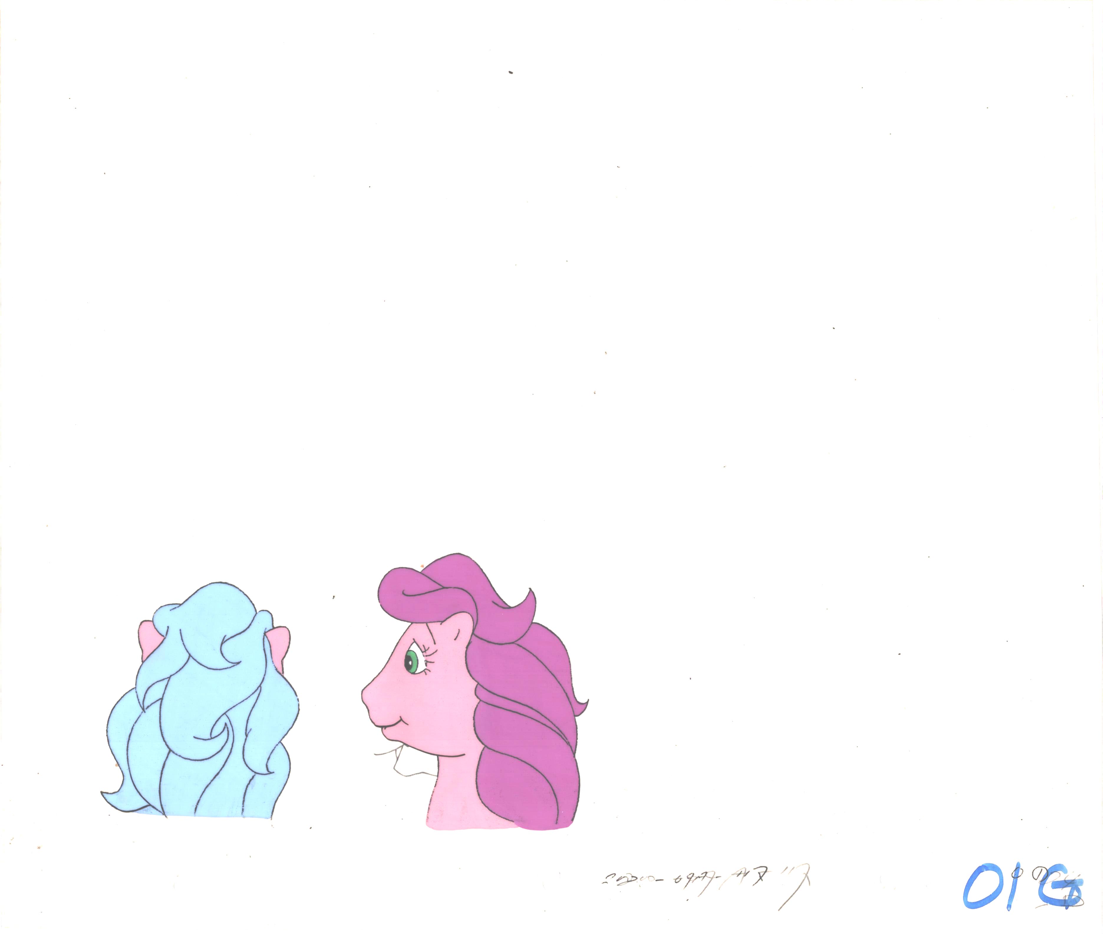 Sunbow Animation Style My Little Pony Original Production Animation Cel Hasbro Sunbow 1980s o ...