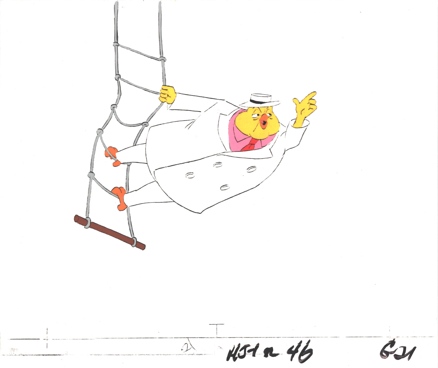 Heckle and Jeckle Production Animation Cel and Drawing Filmation 1979 D-g21