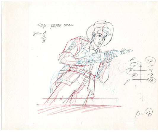 The Real Ghostbusters DIC Production Animation Cel Drawing 1986-1991 C-004