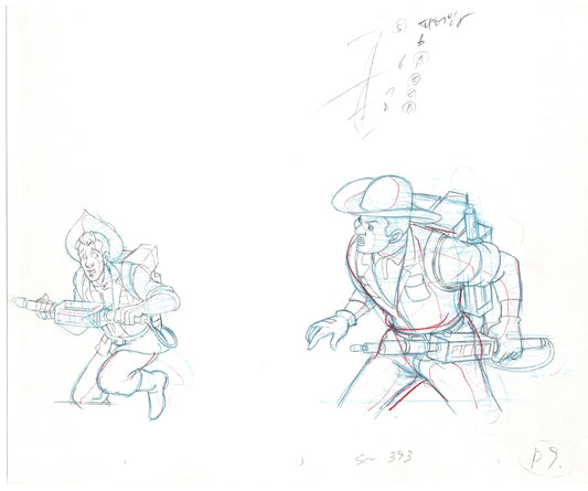 The Real Ghostbusters DIC Production Animation Cel Drawing 1986-1991 C-012