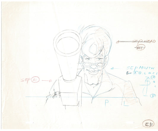The Real Ghostbusters DIC Production Animation Cel Drawing 1986-1991 C-027