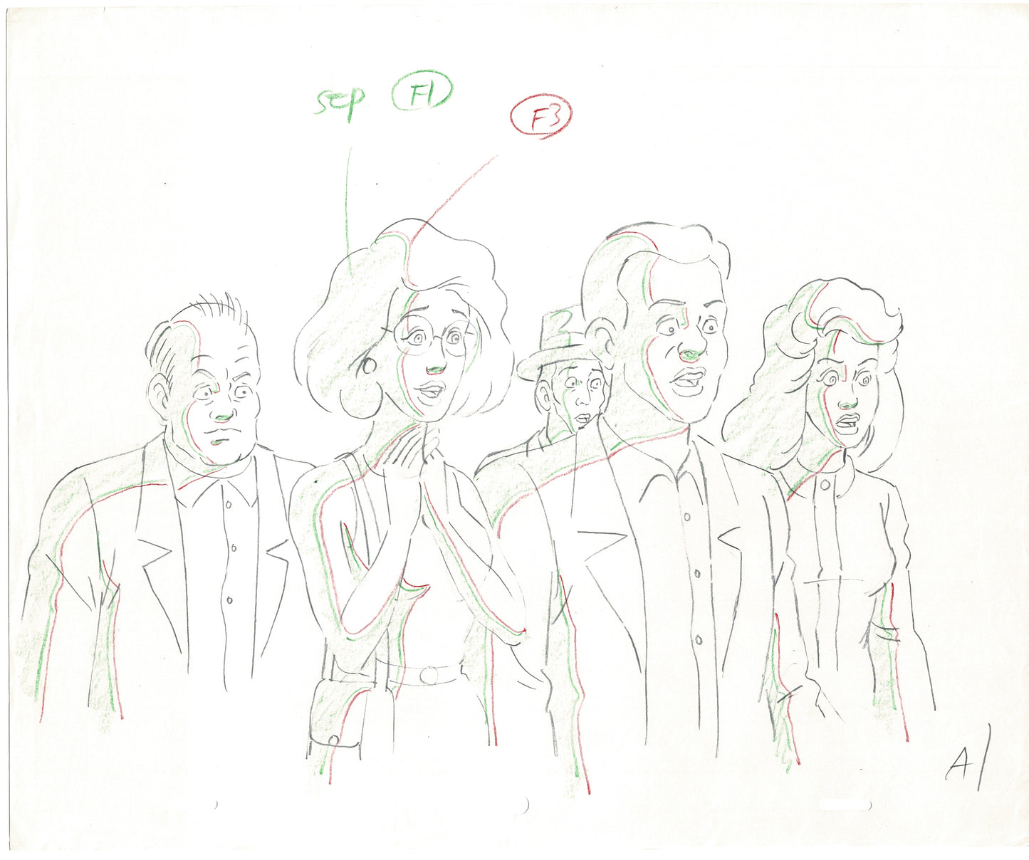 The Real Ghostbusters DIC Production Animation Cel Drawing 1986-1991 C-029