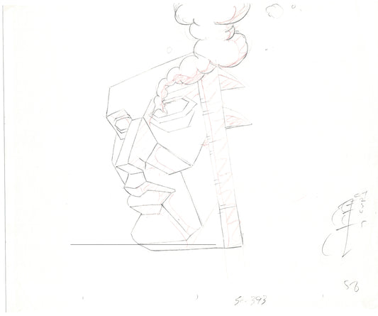 The Real Ghostbusters DIC Production Animation Cel Drawing 1986-1991 C-030