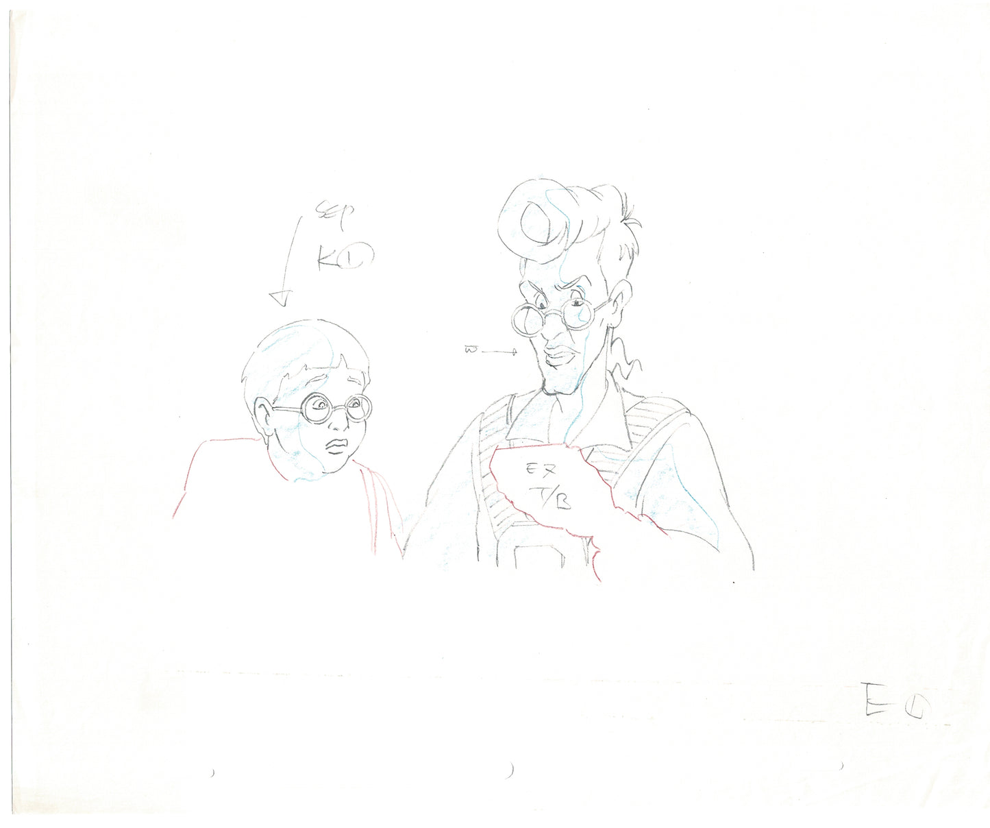 The Real Ghostbusters DIC Production Animation Cel Drawing 1986-1991 C-035