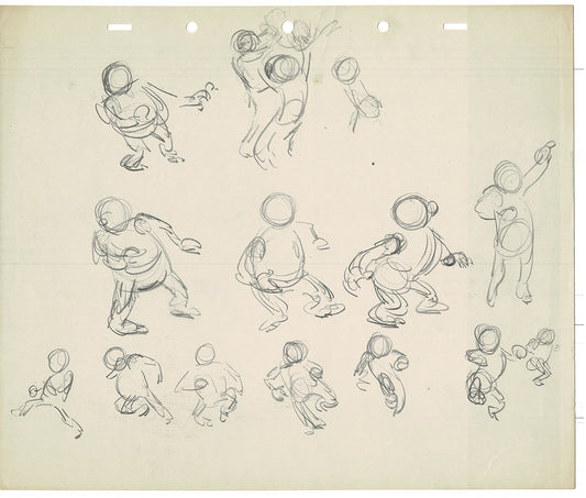 Bill Tytla Disney Animator Rough Animation Drawing Vintage TG-02