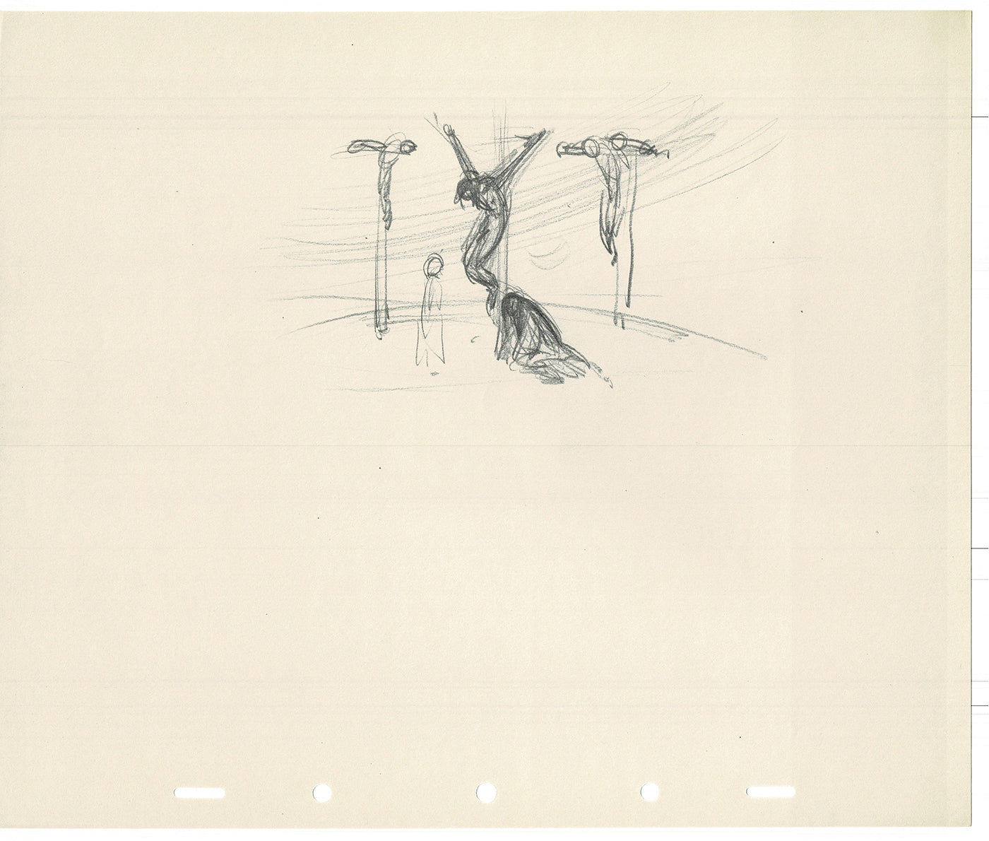 Bill Tytla Disney Animator Rough Jesus Animation Drawing Vintage TG-03