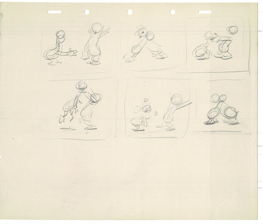 Tytla Disney Jose Saludos Amigos Animator Rough Animation Drawing Vintage TG-04