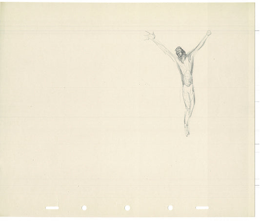 Bill Tytla Disney Animator Jesus Rough Animation Drawing Vintage TG-06