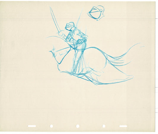 Bill Tytla Disney Animator Rough Knight Animation Drawing Vintage TG-09