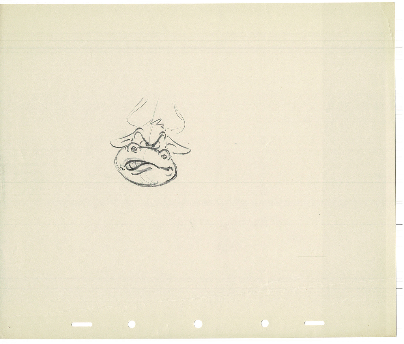 Bill Tytla Disney Animator Ferdinand Bull Rough Animation Drawing Vintage TG-15