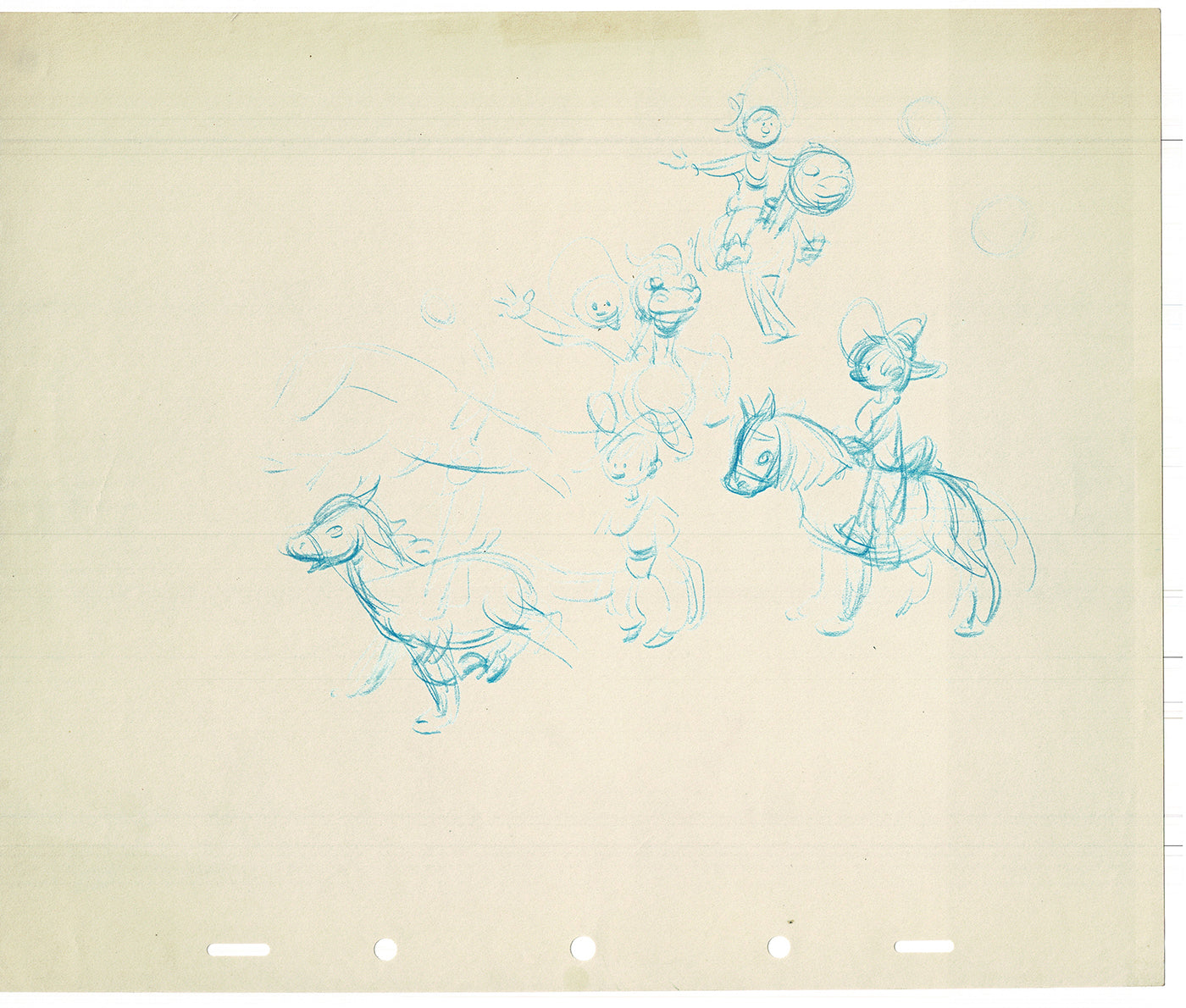 Bill Tytla Disney Animator Rough Animation Drawing Vintage TG-22
