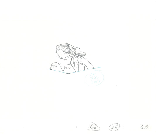 GOOF TROOP Walt Disney Original Production Animation Cartoon Drawing 1992 A-003