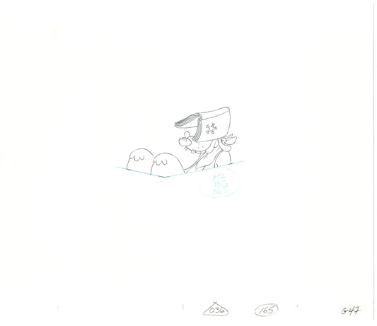 GOOF TROOP Walt Disney Original Production Animation Cartoon Drawing 1992 A-017