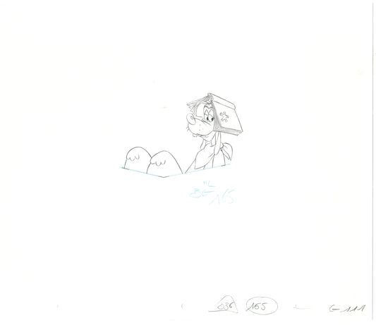 GOOF TROOP Walt Disney Original Production Animation Cartoon Drawing 1992 A-043