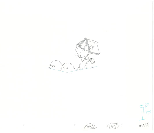 GOOF TROOP Walt Disney Original Production Animation Cartoon Drawing 1992 B-054