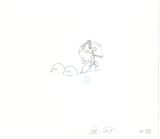 GOOF TROOP Walt Disney Original Production Animation Cartoon Drawing 1992 B-055