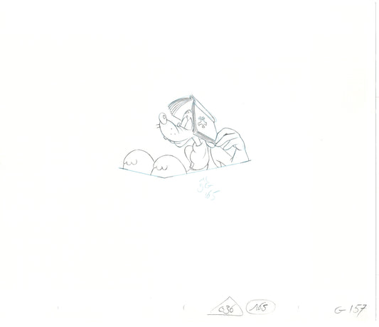 GOOF TROOP Walt Disney Original Production Animation Cartoon Drawing 1992 B-060