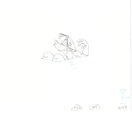 GOOF TROOP Walt Disney Original Production Animation Cartoon Drawing 1992 B-061