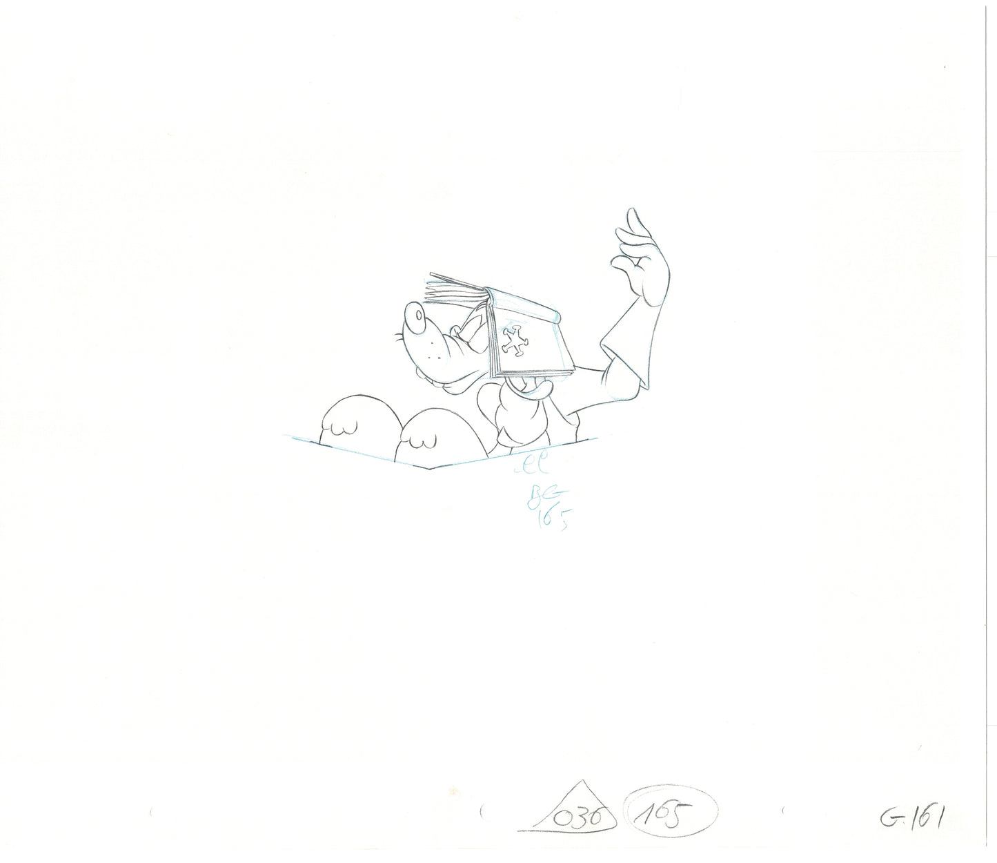 GOOF TROOP Walt Disney Original Production Animation Cartoon Drawing 1992 B-062