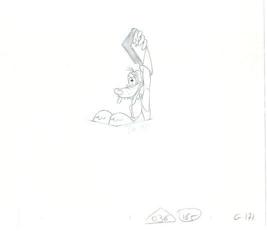 GOOF TROOP Walt Disney Original Production Animation Cartoon Drawing 1992 B-067