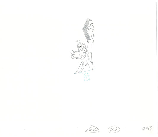 GOOF TROOP Walt Disney Original Production Animation Cartoon Drawing 1992 B-069