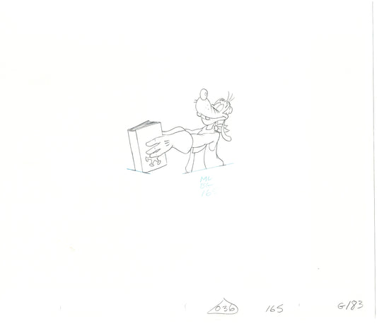 GOOF TROOP Walt Disney Original Production Animation Cartoon Drawing 1992 B-074