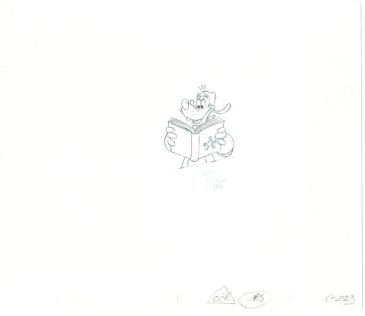 GOOF TROOP Walt Disney Original Production Animation Cartoon Drawing 1992 B-089