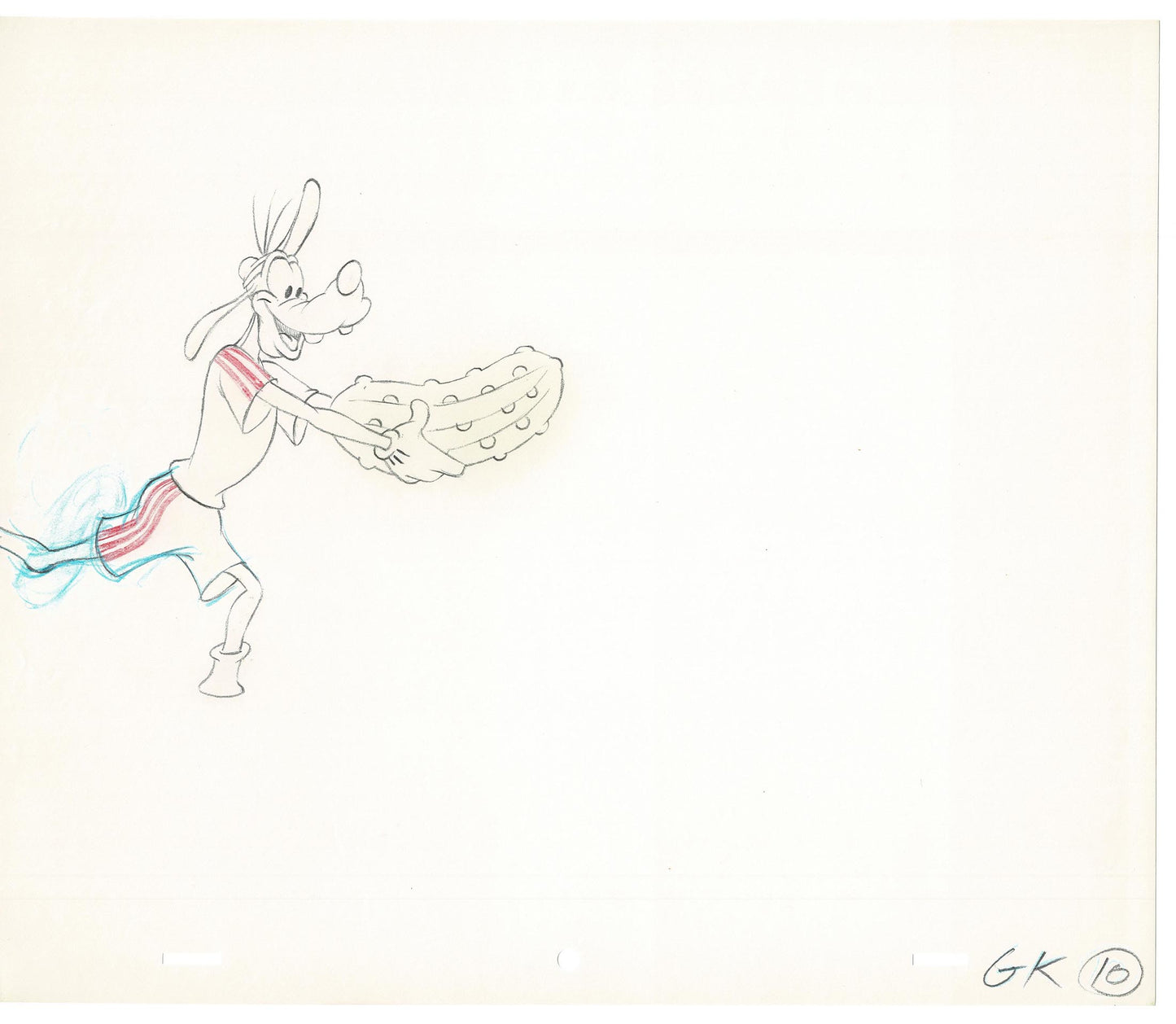 Vintage Walt Disney Sport Goofy Original Production Animation Drawing 3