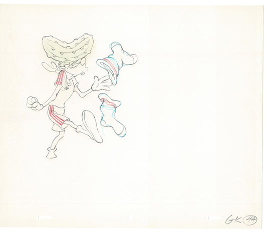 Vintage Walt Disney Sport Goofy Original Production Animation Drawing 12