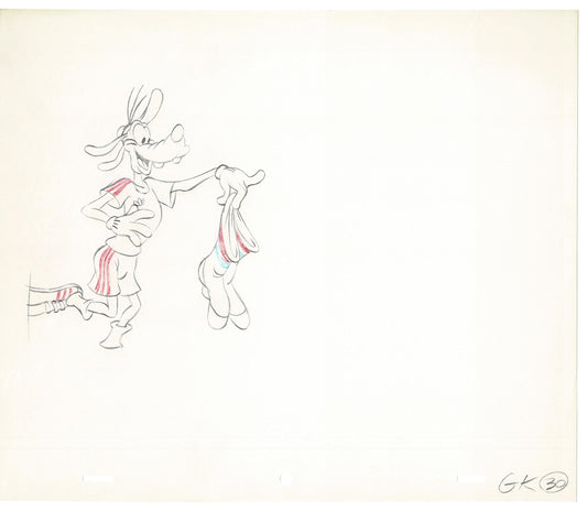 Vintage Walt Disney Sport Goofy Original Production Animation Drawing 27