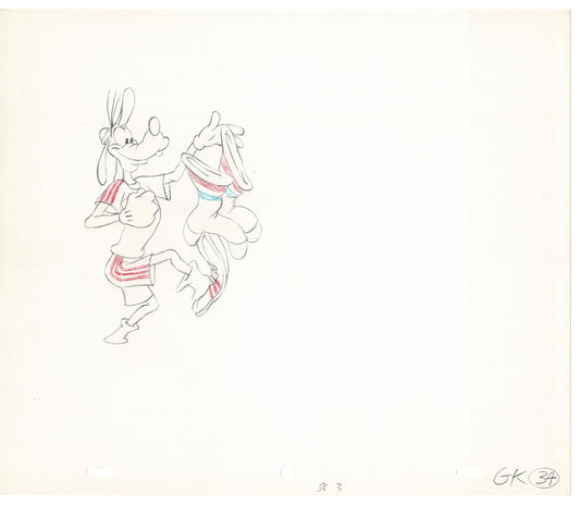 Vintage Walt Disney Sport Goofy Original Production Animation Drawing 31