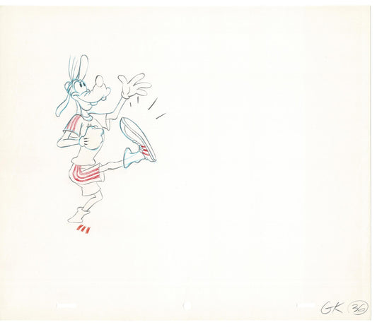 Vintage Walt Disney Sport Goofy Original Production Animation Drawing 32