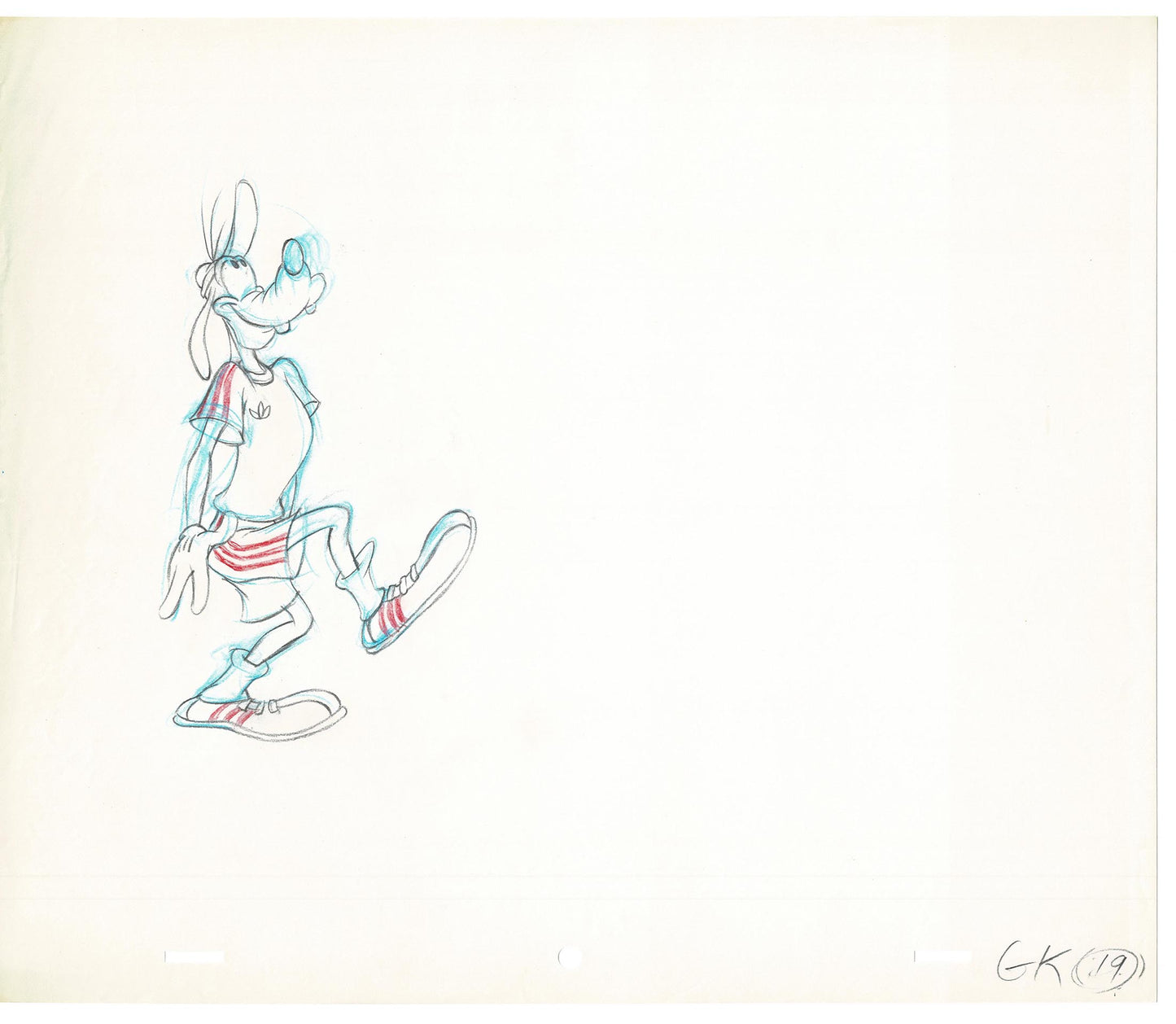 Vintage Walt Disney Sport Goofy Original Production Animation Drawing 38