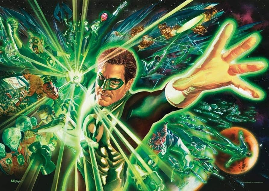 Green Lantern Corp DC Comics Alex Ross Signed Print on Paper Limited Edition of 25 Artist Proof Edition