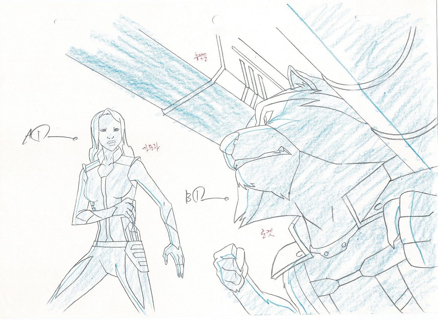 Guardians of the Galaxy Production Animation Cel Drawing Marvel 2015-2019 A02