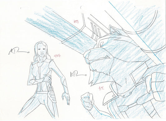 Guardians of the Galaxy Production Animation Cel Drawing Marvel 2015-2019 A02
