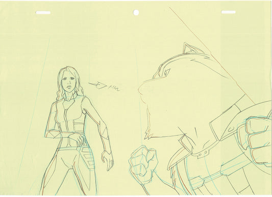 Guardians of the Galaxy Production Animation Cel Drawing Marvel 2015-2019 A08